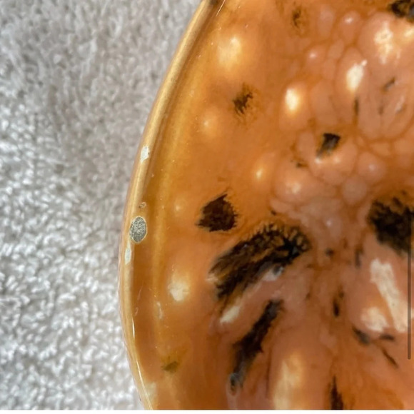 Vintage MCM Glazed Art  Ceramic Pottery Ashtray Trinket Dish - Picture 6 of 14